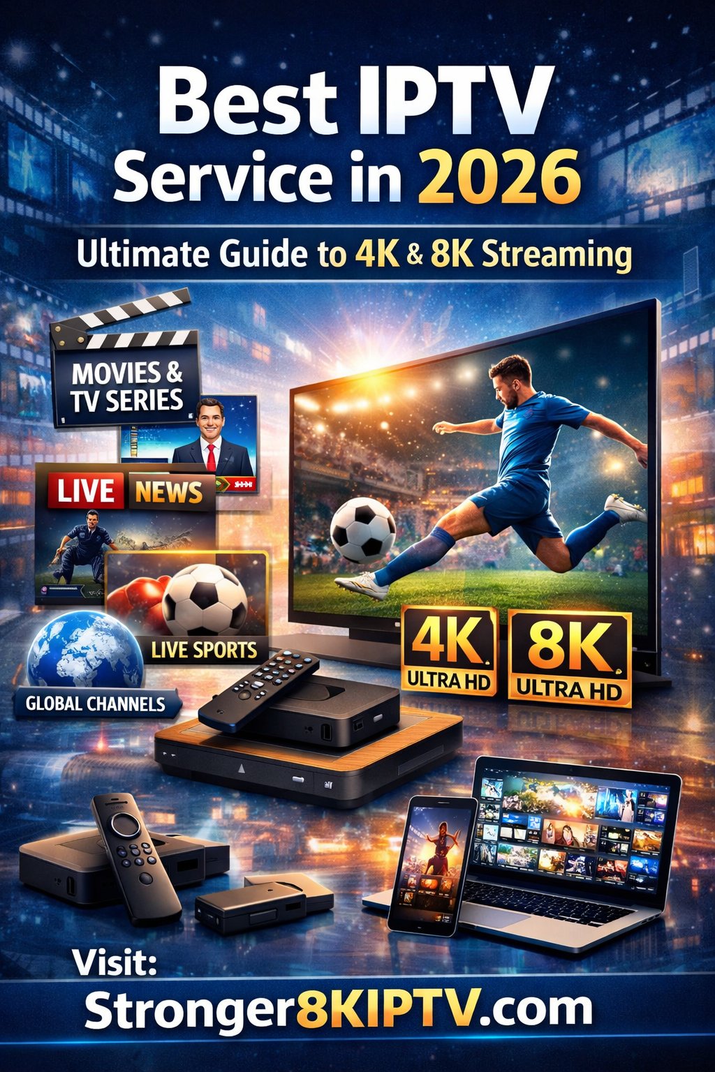 Best IPTV Service in 2026 – Complete Guide to 4K & 8K IPTV Streaming