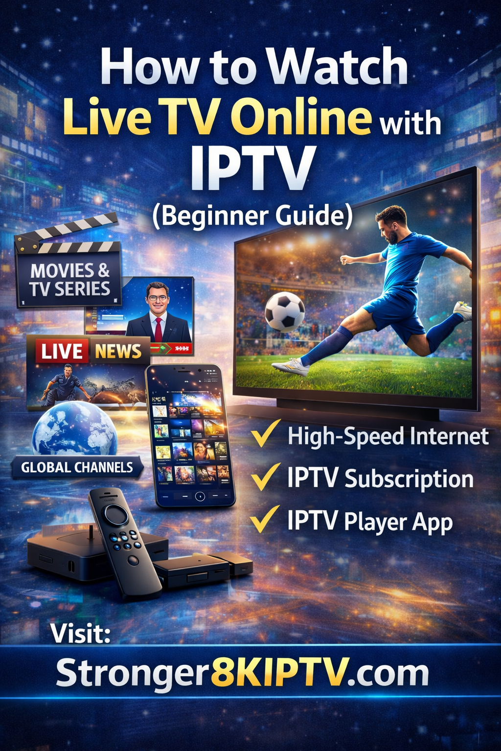 How to Watch Live TV Online with IPTV (Beginner Guide)